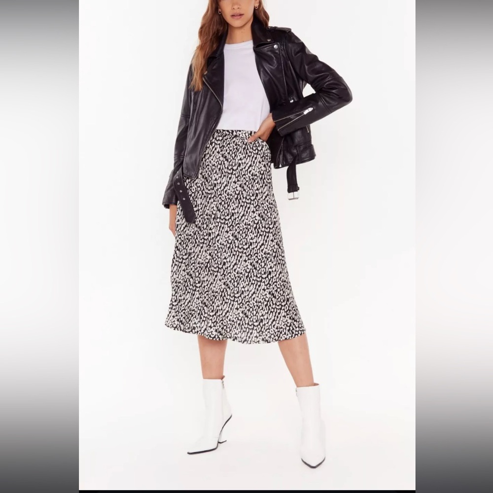 Nasty Gal Leopard MIDI Skirt